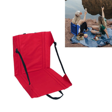 Outdoor Camping Picnic Stand Seat Cushion Folding Moisture-proof Dirty Wear-resistant Cushion, 44 x 43 x 44 Red, 44 x 43 x 44 Black