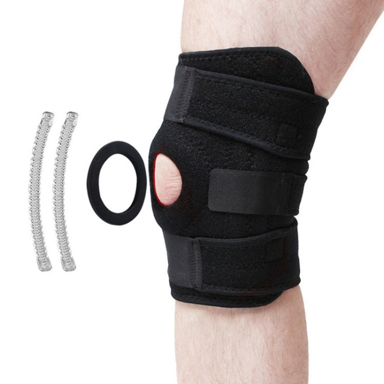 Outdoor Riding Four Spring Climbing Knee Pads Anti-skid Sports Knee Pads, M, L