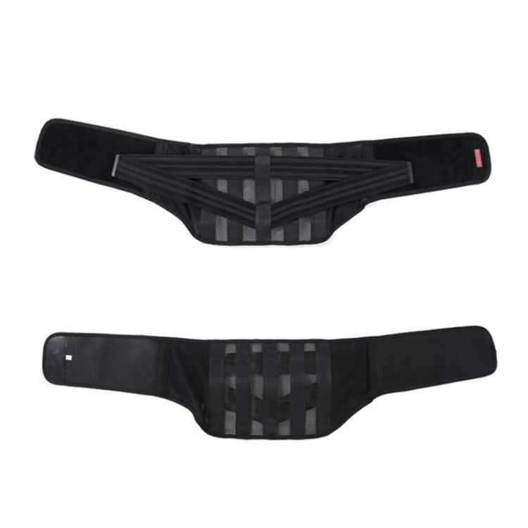 WOOTSHU WT-Y81 Breathable Lumbar Spine Steel Plate Lumbar Disc Waist Double Compression Strained Waist Protector, XL