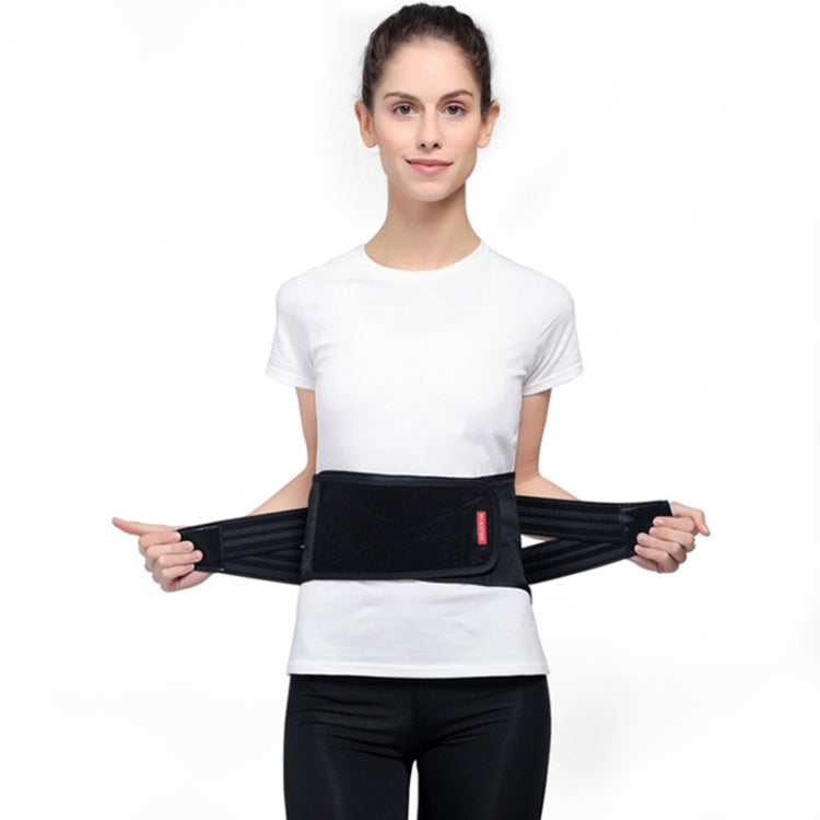 WOOTSHU WT-Y81 Breathable Lumbar Spine Steel Plate Lumbar Disc Waist Double Compression Strained Waist Protector, XL