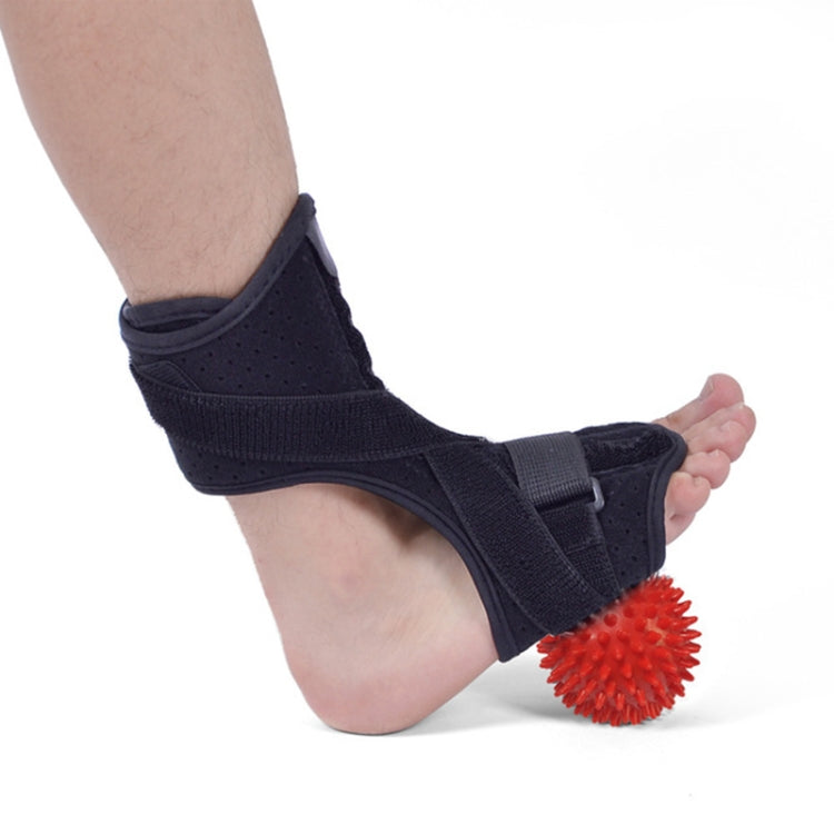 WOOTSHU JM03539 2 in 1 Plantar Fasciitis Splint Sprain Memory Cotton Aluminum Strip Splint Protective Gear + Massage Ball Set, Plantar