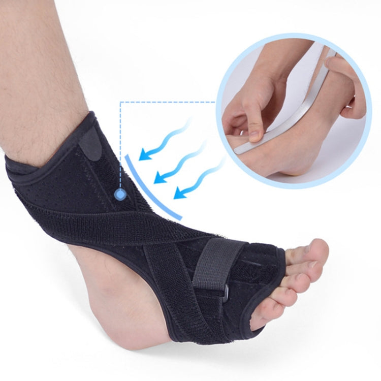 WOOTSHU JM03539 2 in 1 Plantar Fasciitis Splint Sprain Memory Cotton Aluminum Strip Splint Protective Gear + Massage Ball Set, Plantar