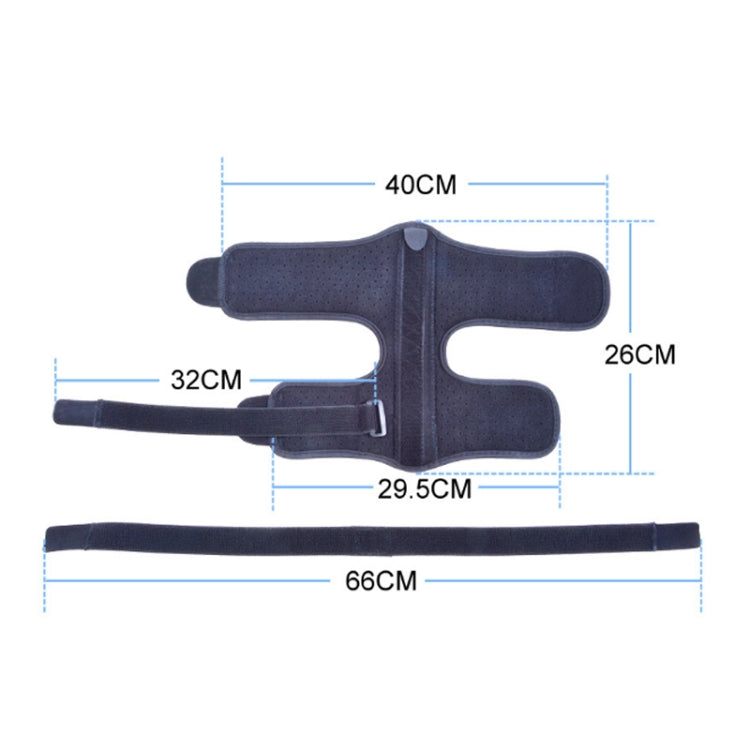 WOOTSHU JM03539 2 in 1 Plantar Fasciitis Splint Sprain Memory Cotton Aluminum Strip Splint Protective Gear + Massage Ball Set, Plantar