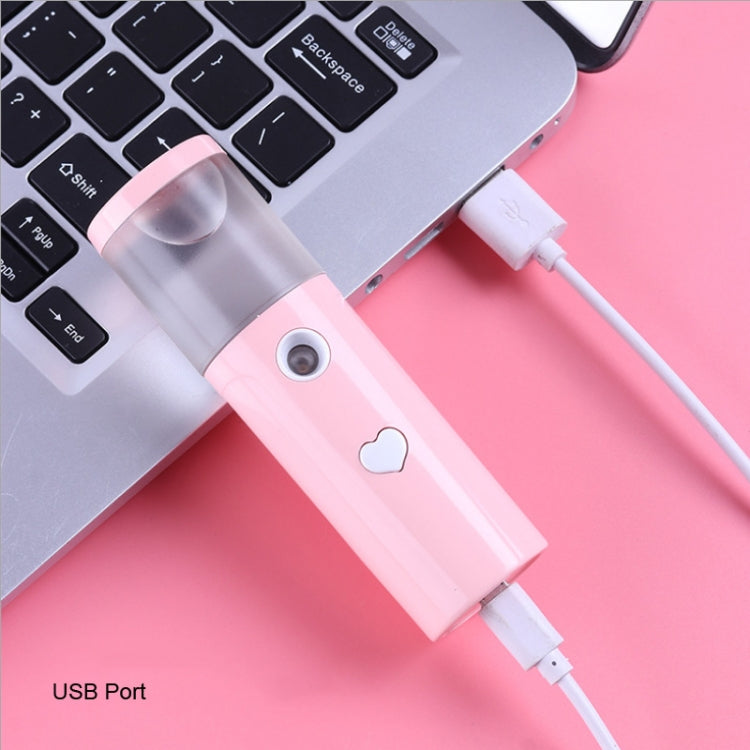 Facial Hydration Instrument Air Humidifier USB Beauty Cold Spray Instrument Auto Alcohol Disinfection Spayer, Lipstick Style, L20