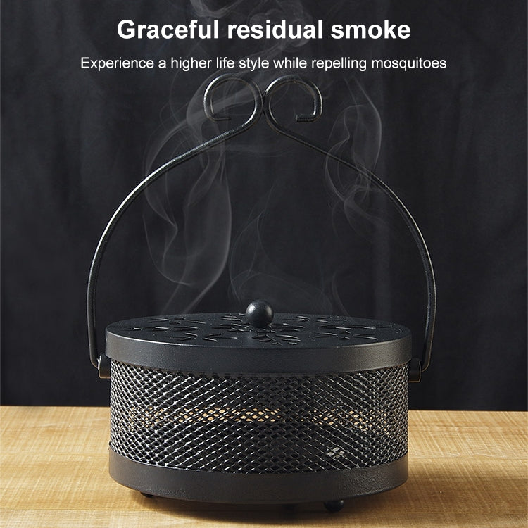 Outdoor Portable Multifunctional Hollow Fireproof Mosquito Coil Box with Lid