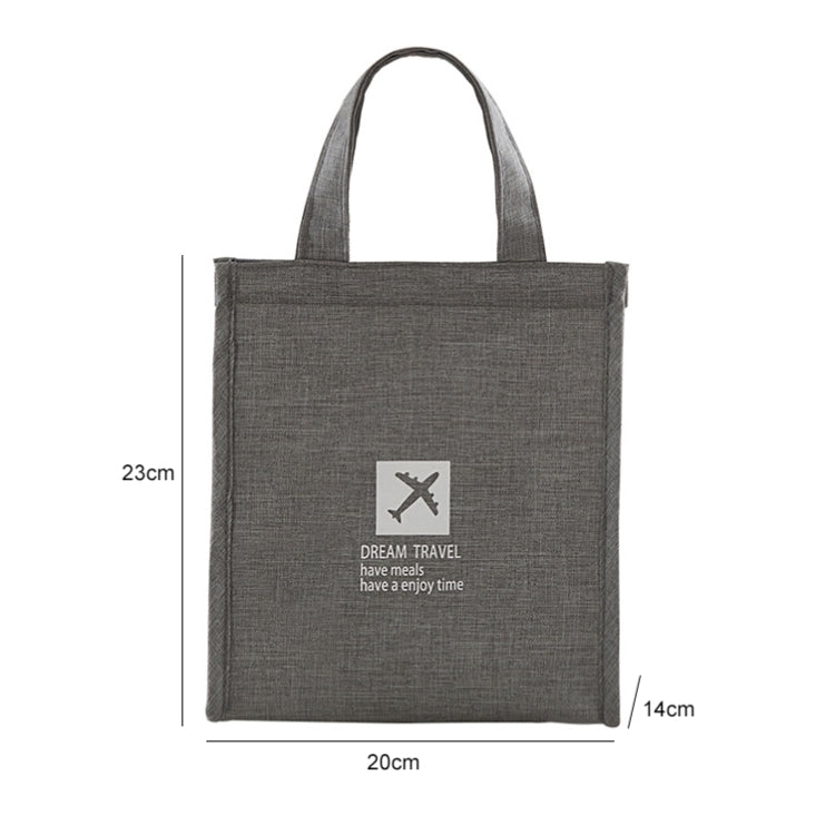 Portable Lunch Picnic Portable Food Insulation Storage Bag, S  20x23x14cm, L 25x35x17cm