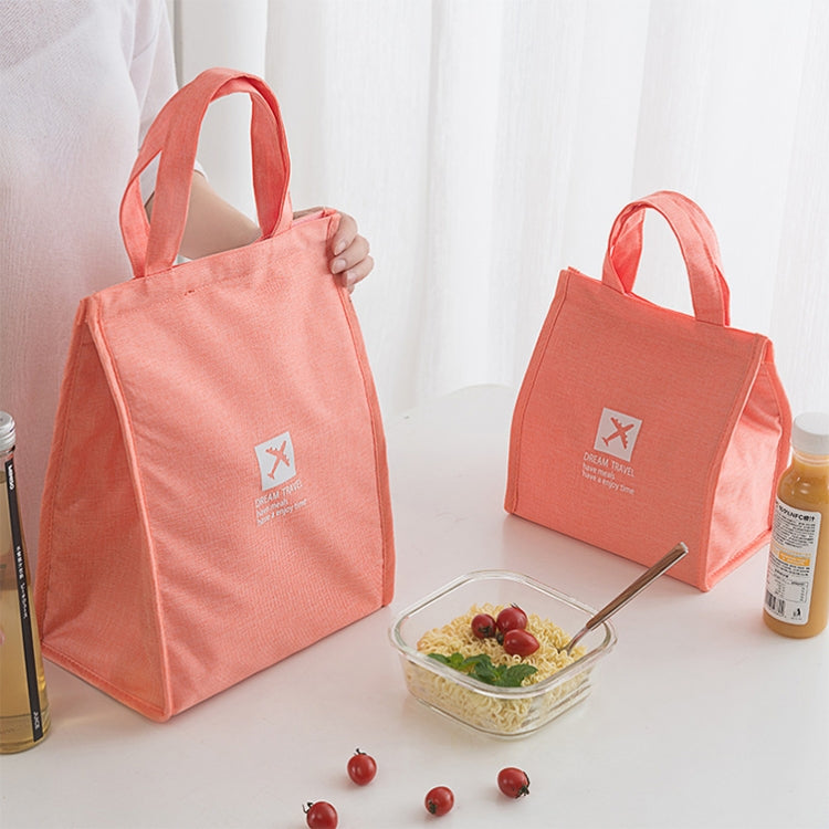 Portable Lunch Picnic Portable Food Insulation Storage Bag, S  20x23x14cm, L 25x35x17cm