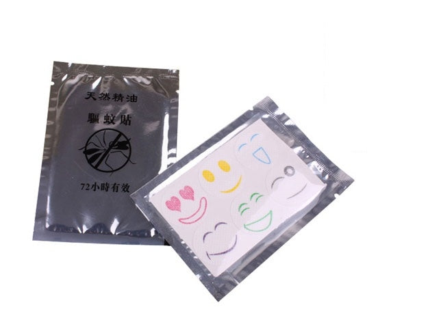 10pcs Mosquito Stickers DIY Mosquito Repellent Stickers Patches Cartoon Smiling Face Drive Repeller (Color Random Delivery), Mosquito Repellent Stickers