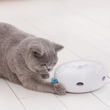 Intelligent Electric Funny Cat Stick Funny Cat Toy Electric Rotating Turntable Funny Cat Device, Funny Cat Stick