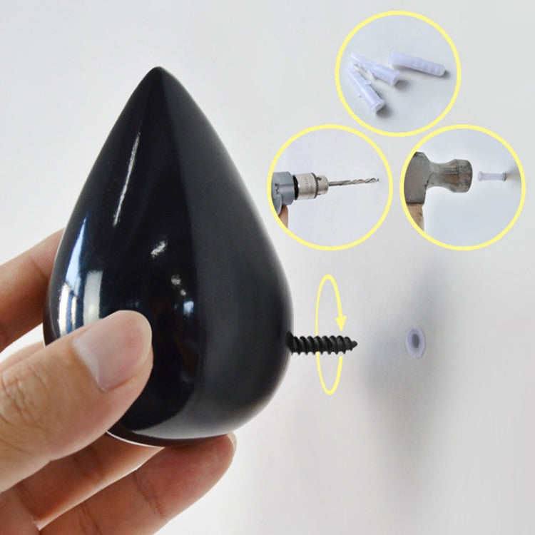 Creative Water Droplets Wall Hooks Home Decoration Resin Mural 3D Coat Hook Single Hooks Wall Hanger, Big Size, Small Size