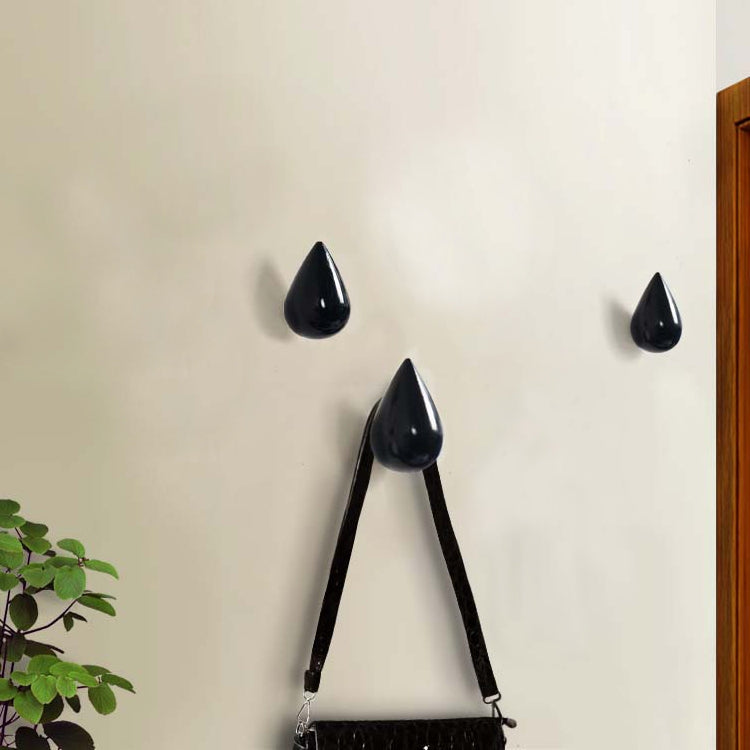 Creative Water Droplets Wall Hooks Home Decoration Resin Mural 3D Coat Hook Single Hooks Wall Hanger, Big Size, Small Size