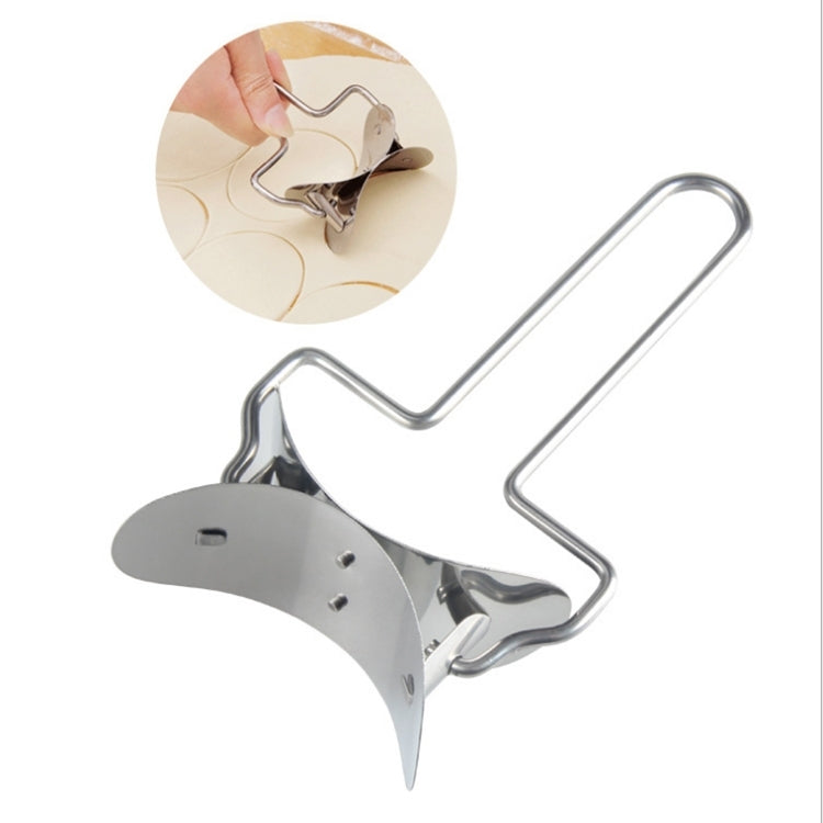 Stainless Steel Dumpling Maker Dough Cutter Dumpling Mould Kitchen Accessories Pastry Tools, Large 9.7cm with White Box, Small 7.7cm with White Box, 8.3 Dumplings Round Knife, 7.3 Dumplings Round knife