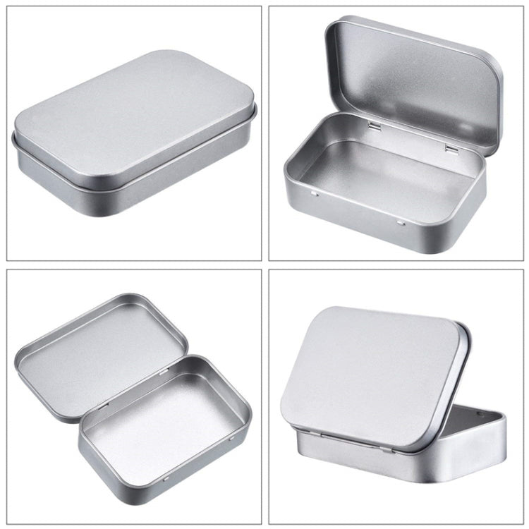 Rectangular Metal Storage Box Tinplate Business Card Storage Box, 11.5x8.5x2.2cm