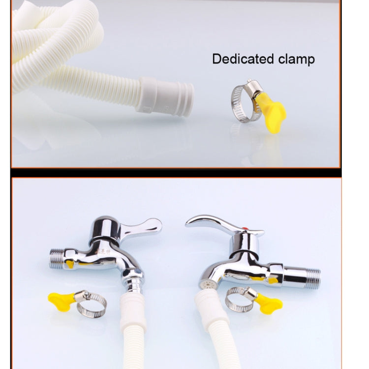 18mm Diameter Plastic Drain Pipe Water Outlet Extension Hose with Clamp for Semi-automatic Washing Machine / Air Conditioner, 1m Length, 2m  Length, 3m  Length, 4m  Length, 5m  Length