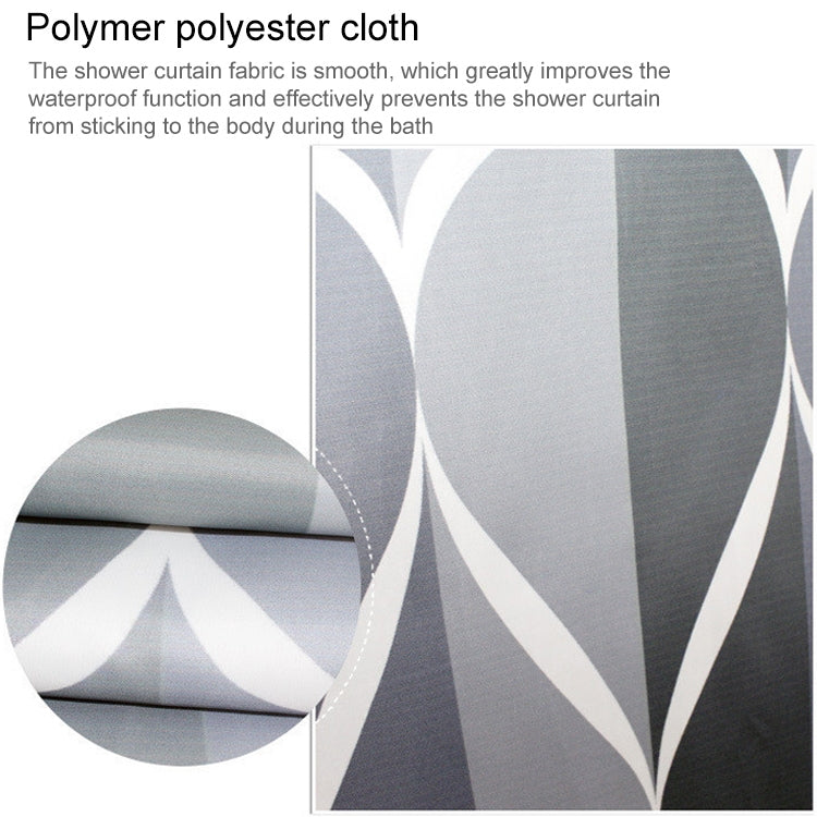 Shower Curtain Waterproof Bathroom Geometric Light Grey Bath Curtains, 80x180cm, 80x200cm, 100x180cm, 100x200cm, 120x180cm, 120x200cm, 150x180cm, 150x200cm, 180x180cm, 180x200cm, 200x180cm, 200x200cm, 220x200cm, 240x200cm, 260x200cm, 280x200cm, 300x200cm