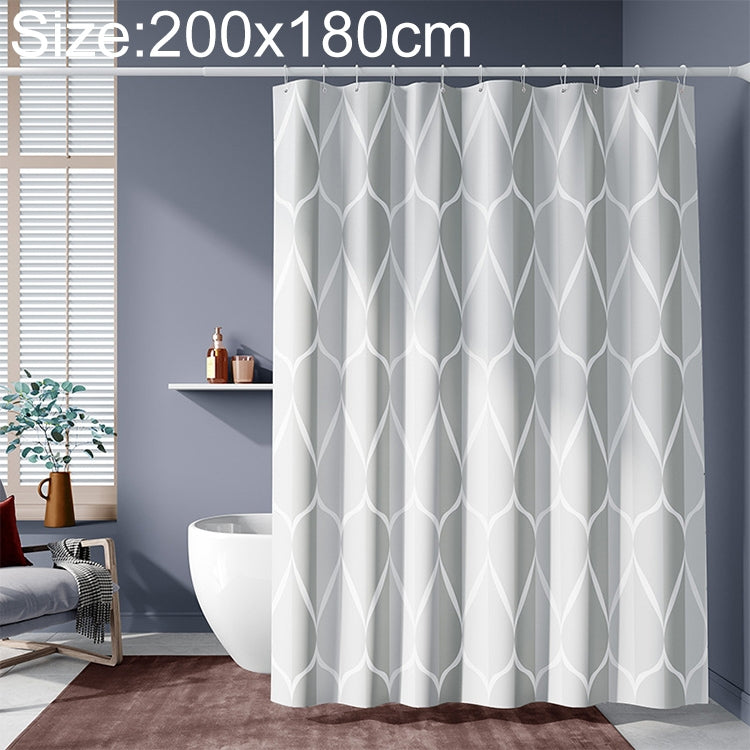 Shower Curtain Waterproof Bathroom Geometric Light Grey Bath Curtains, 80x180cm, 80x200cm, 100x180cm, 100x200cm, 120x180cm, 120x200cm, 150x180cm, 150x200cm, 180x180cm, 180x200cm, 200x180cm, 200x200cm, 220x200cm, 240x200cm, 260x200cm, 280x200cm, 300x200cm