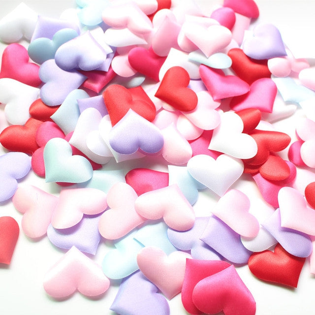 100pcs / Pack 3.5cm Wedding Supplies Love Hand Throw Flower Wedding Room Decoration Simulation Fake Petals