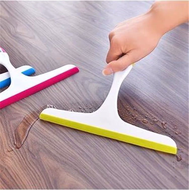 Glass Window Wiper  Bathroom Glass Wiper Window Glass Cleaner Household Cleaning, Blue