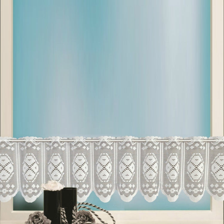 White Translucent Coffee Curtain Tulle Lace Sheer Warp Knitted Jacquard Curtains Bedroom Curtains, Lower Curtain, Upper Curtain, Upper And Lower Curtain