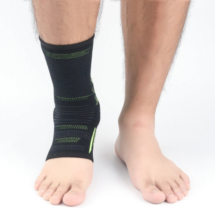 Anti-Sprain Silicone Ankle Support Basketball Football Hiking Fitness Sports Protective Gear, Size: M (Black Gray), M (Black Gray), L (Black Gray), XL (Black Gray), M (Black Orange), L (Black Orange), XL (Black Orange), M (Black Green), L (Black Green)...