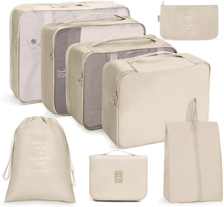 Travel Storage Bag Set Folding Storage Bag, 7 In 1, 8 In 1 Beam Mouth, 8 In 1 Cosmetic Bag, 8 In 1 Toiletry Bag, 9 In 1 Cosmetic Bag, 9 In 1 Toiletry Bag