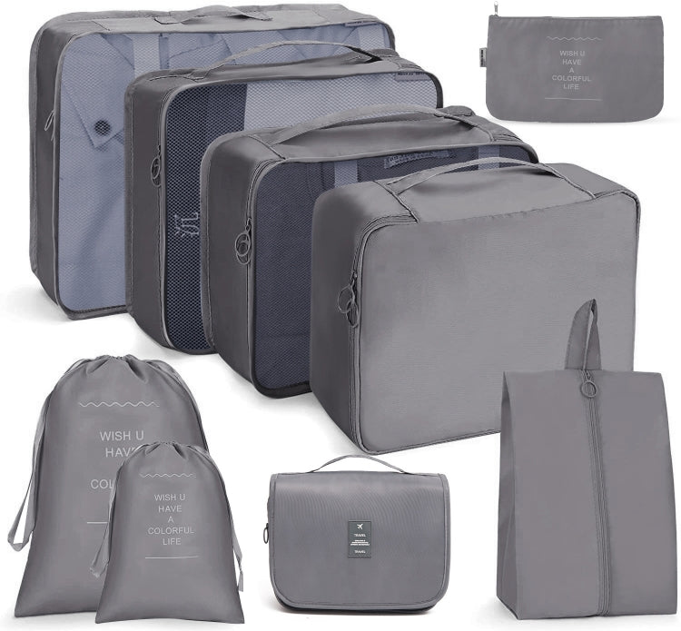 Travel Storage Bag Set Folding Storage Bag, 7 In 1, 8 In 1 Beam Mouth, 8 In 1 Cosmetic Bag, 8 In 1 Toiletry Bag, 9 In 1 Cosmetic Bag, 9 In 1 Toiletry Bag