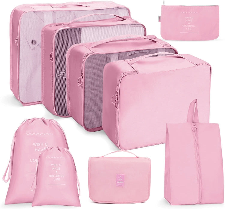 Travel Storage Bag Set Folding Storage Bag, 7 In 1, 8 In 1 Beam Mouth, 8 In 1 Cosmetic Bag, 8 In 1 Toiletry Bag, 9 In 1 Cosmetic Bag, 9 In 1 Toiletry Bag