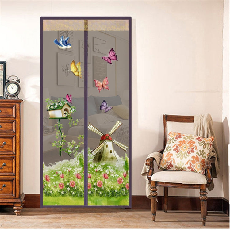 Magic Curtain Magnetic Snap Fly Bug Insect Mosquito Screen Net For Bedroom kitchen, 90x210cm, 100x210cm