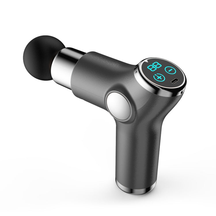K515 Mini Fascia Gun Fitness Relax Muscle Massage Gun, LCD Version 32 Gears (Black), LCD Version 32 Gears (Silver Gray), LCD Version 32 Gears (Red), LCD Version 32 Gears (Green)