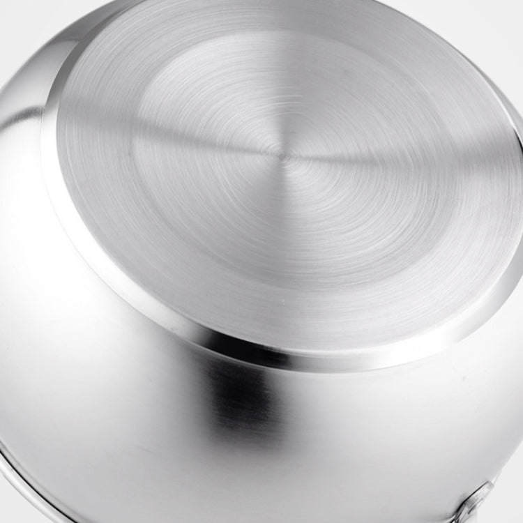 Si Gang 24CM Stainless Steel Drum-shaped Large-capacity Extra Thick Soup Pot, 24 CM