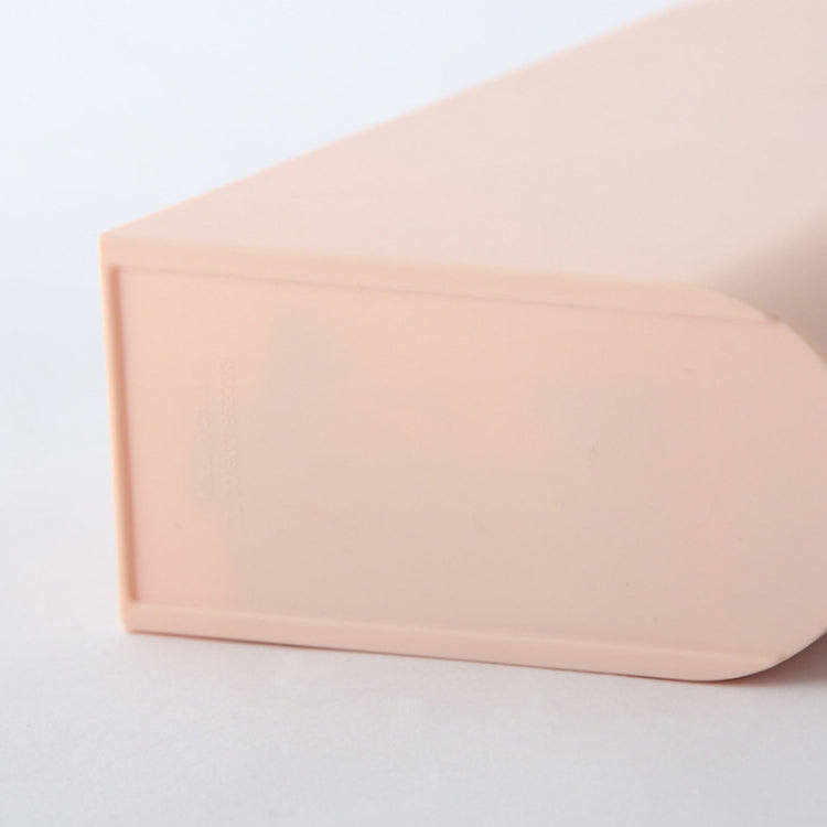 Multifunctional Home Furnishing Vertical Desktop Plastic Makeup Storage Box Student Stationery Pen Holder, Pink, Blue, White