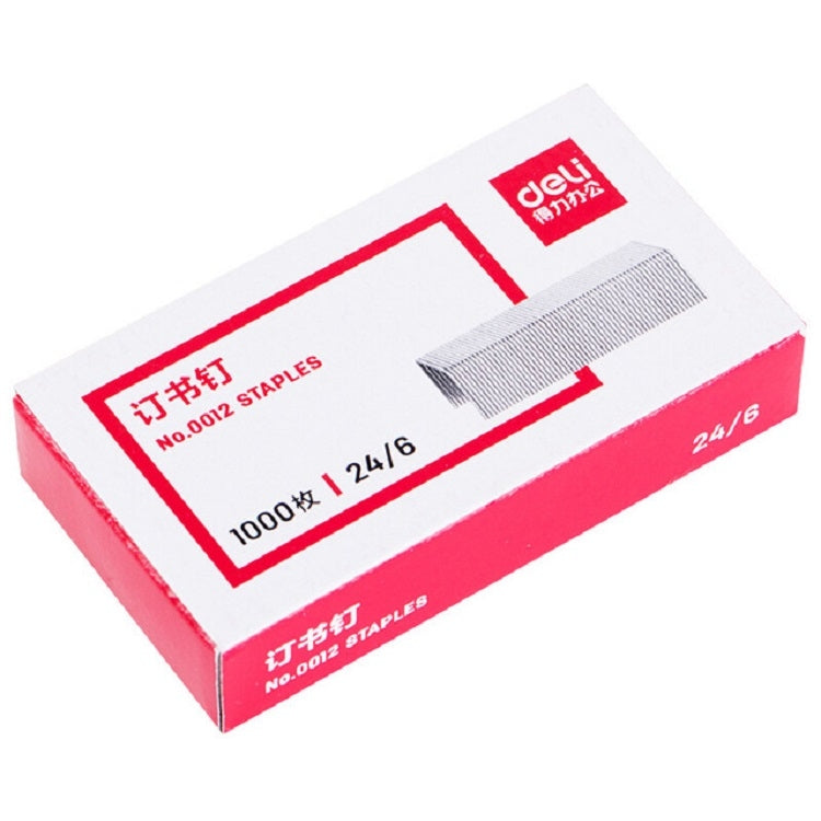 1000pcs /Pack Deli 0012 Universal No. 12 Stapler 24/6 Staples Stapler Regular Staples