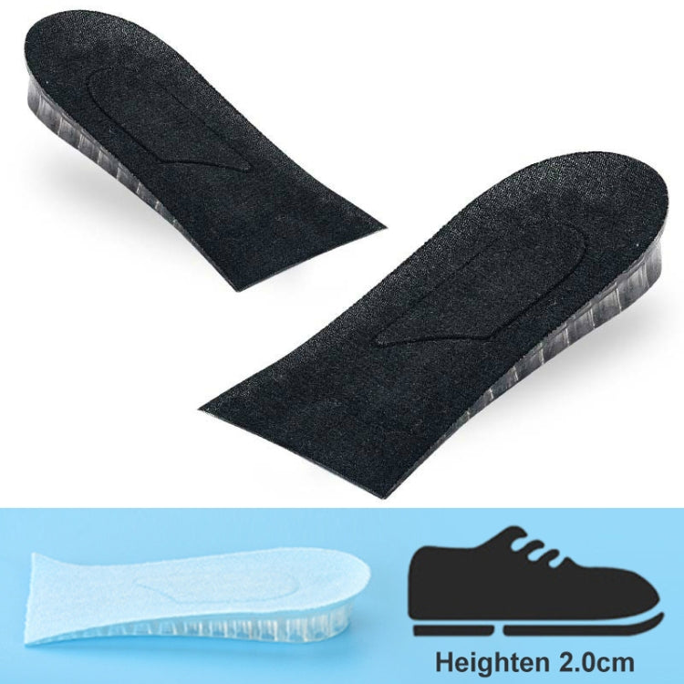 JF101 Invisible Transparent Silicone Heightening Pad Heel Heightening Insole Shock Absorption Half Pad, Three Layer, One Layer