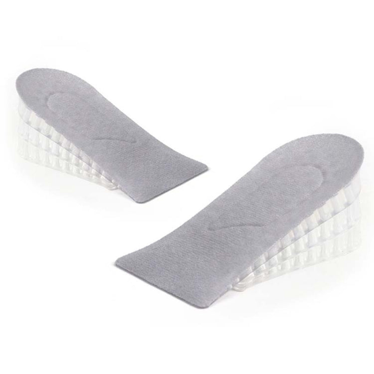 JF101 Invisible Transparent Silicone Heightening Pad Heel Heightening Insole Shock Absorption Half Pad, Three Layer, One Layer