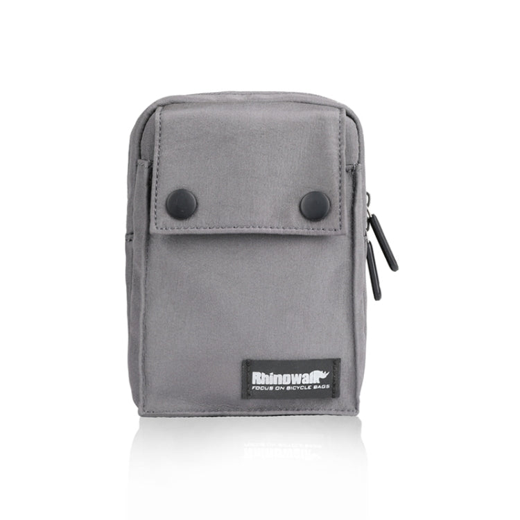 Rhinowalk Bicycle Handlebar Bag Multifunctional Storage Bag Waterproof Clutch, Gray, Black