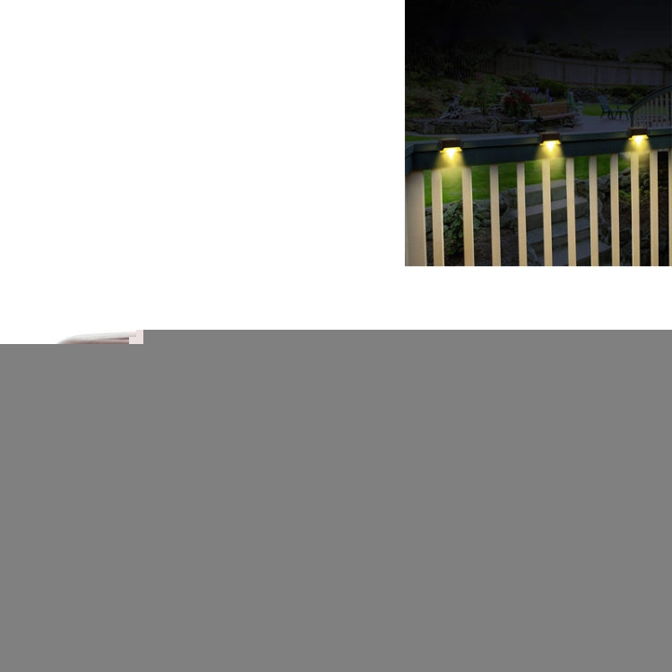 Solar Railing Light Staircase Light Outdoor Waterproof LED Step Light Garden Decoration Landscape Light, Warm White /Brown, Warm White /Black, Colorful Light /Brown, Colorful Light /Black