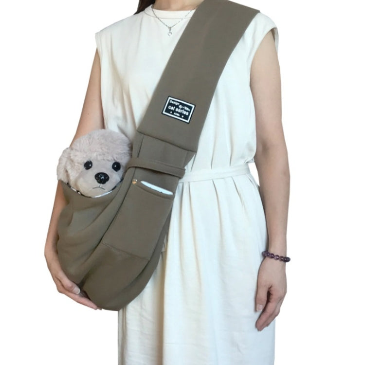 Pet Outing Carrier Bag Cotton Messenger Shoulder Bag, Yellow, Blue, Khaki, Black, Gray, Dark blue