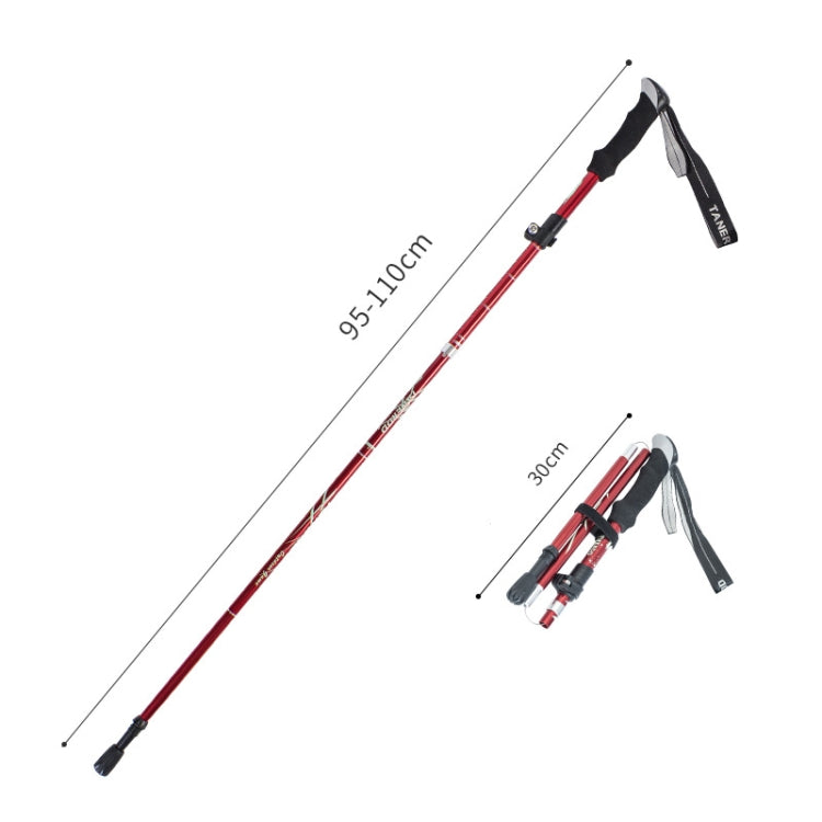 TANERDD TR-D0001 Trekking Poles Aluminum Alloy Folding Outdoor Handrails Trekking Walking Sticks, TR-D0001 Short (Red), TR-D0001 Short (Blue), TR-D0001 Short (Sky Blue), TR-D0001 Short (Purple), TR-D0001 Short (Black), TR-D0001 Short (Green)           ...