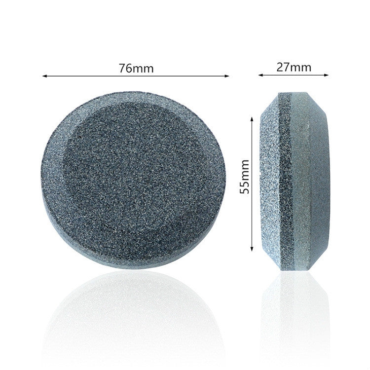 2 PCS Double-Sided Whetstone Kitchen Knives Round Knife Sharpener, Style:B, A, B