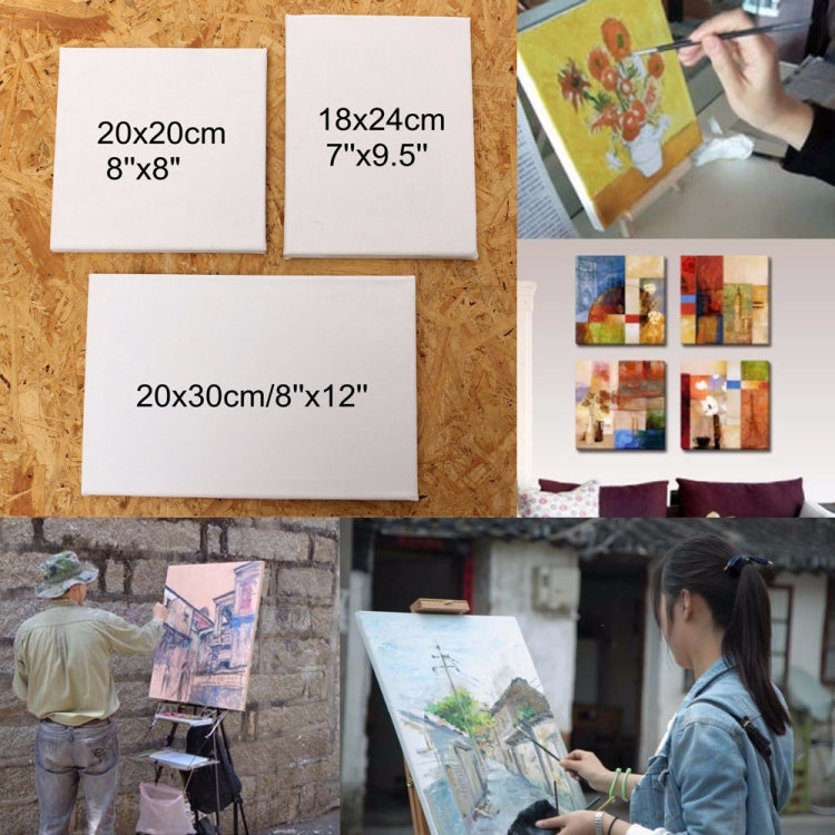 Cotton Wood Frame Canvas Oil Painting Frame, 18x24cm, 20x20cm, 20x30cm