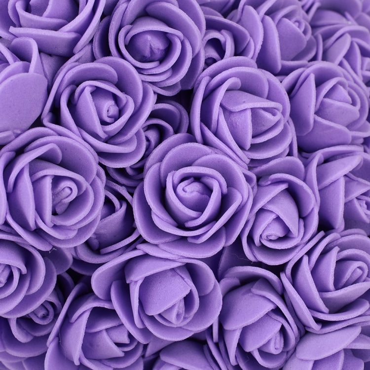 25cm Bear Shape Artificial Foam Roses Flower Ornament, Red, Light Pink, Deep Pink, Purple, Milk White, Sky Blue, Gray