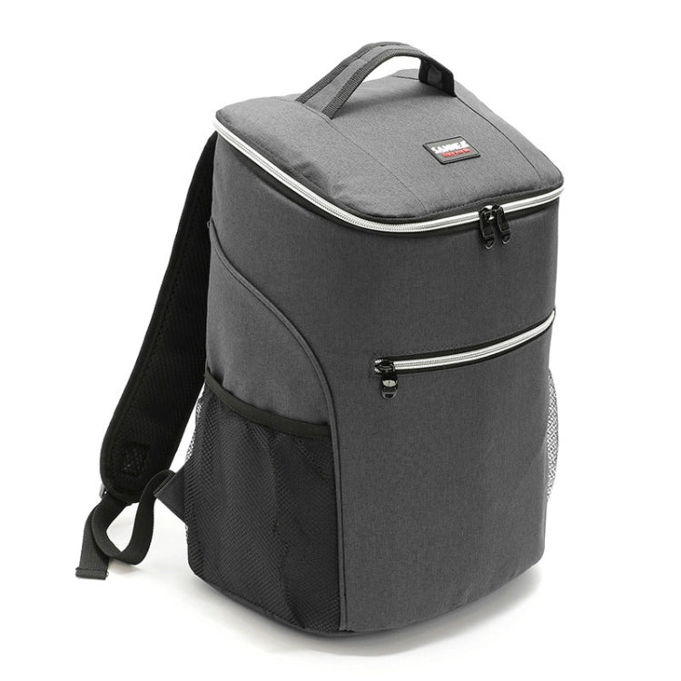 Outdoor Picnic Insulation Backpack Oxford Cloth waterproof Backpack, Backpack(Gray)
