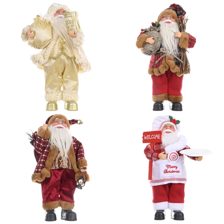Christmas Decoration Standing Santa Claus Doll Christmas Backpack Old Man Doll Ornaments, Oil Lamp, Chevrolet, Chef, Gift