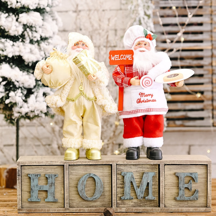 Christmas Decoration Standing Santa Claus Doll Christmas Backpack Old Man Doll Ornaments, Oil Lamp, Chevrolet, Chef, Gift
