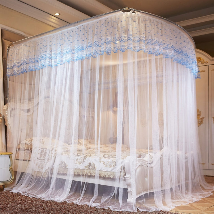 U-shaped Three-door Stainless Steel Tube Floor Mosquito Net, Bold 25mm 1.2x2.0m, Bold 25mm 1.5x2.0m, Bold 25mm 1.8x2.0m, Bold 25mm 1.8x2.2m, Bold 25mm 2.0x2.2m, Super Thick 32mm 1.2x2.0m, Super Thick 32mm 1.5x2.0m, Super Thick 32mm 1.8x2.0m            ...