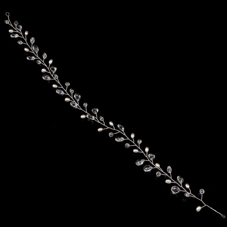 Fashion Leaves Bridal Hair Accessories Handmade Crystal Hair Jewelry Wedding Headband Headpiece for Women, Gold, Silver