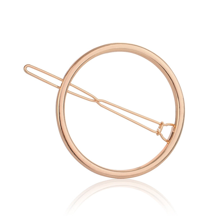 3 PCS New Hairpins Triangle Moon Hair Pin Jewelry Clover Round Hair Clip For Women Barrettes Head Accessories Bijoux De Tete, Gold moon, gold circel, gold triangle, gold 8