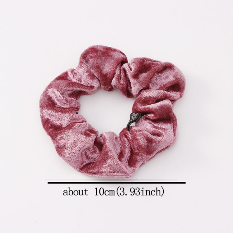 5 PCS Velvet Solid Color Elastic Hair Bands Ponytail Holder Scrunchies Tie Hair Rubber Band Headband, Deep Blue, Grey, Pink, Black, Green, Purple, Dark Brown, Coffee, Red, Dark purple, Blue, Dark gray