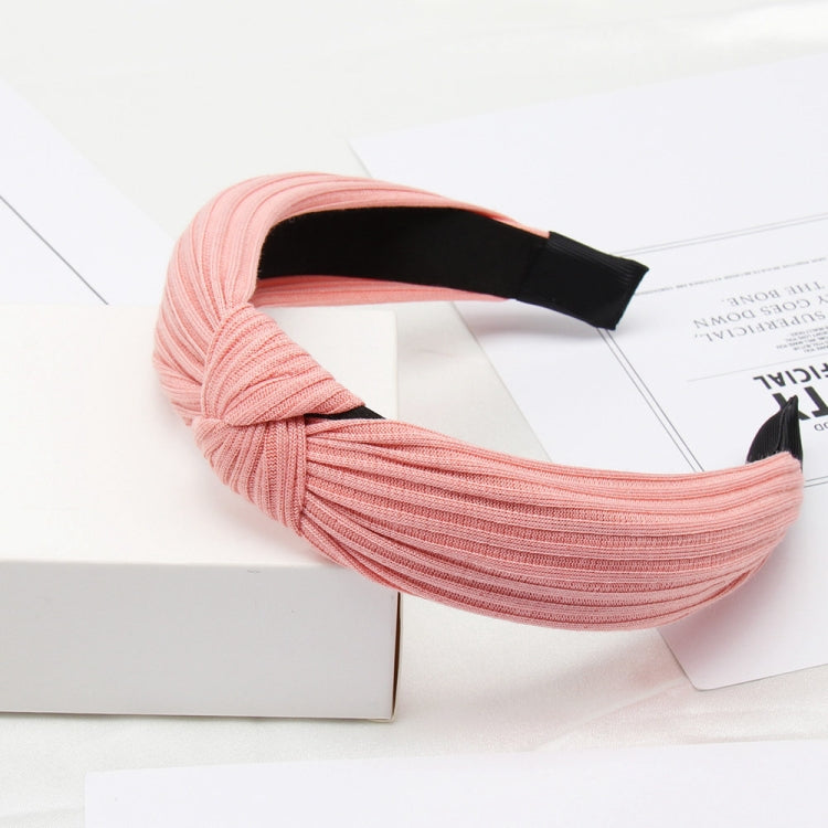 Soft Knotted Headband Hairband Lady Bow Hair Hoop Hair Accessories, Black, Pink, Wine red, Gray, Green, Navy Blue, Yellow, Khaki, Dark gray, Cyan