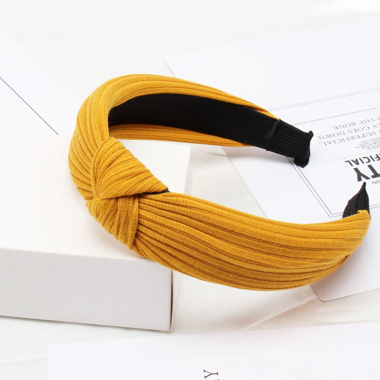 Soft Knotted Headband Hairband Lady Bow Hair Hoop Hair Accessories, Black, Pink, Wine red, Gray, Green, Navy Blue, Yellow, Khaki, Dark gray, Cyan